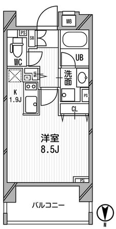 クリオ西池袋の物件間取画像